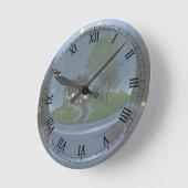 Ronde Horloge du globe de luciole (Angle)