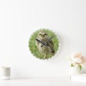 Ronde Horloge du hibou d'alerte (Maison)