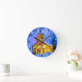 Ronde Horloge du mur de Noël (Maison)