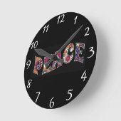 Ronde Horloge du mur de paix (Angle)