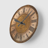 Ronde HORLOGE DU MUR D'EUROPE vintage (Angle)