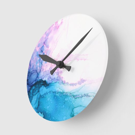 Ronde Horloge du mur du bloc (Angle)