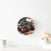 RONDE HORLOGE DU MUR DU CAMION MONSTER (Maison)