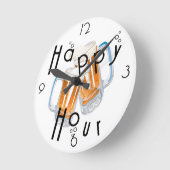 Ronde Horloge du mur d'une bonne heure (Angle)