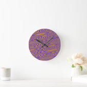RONDE HORLOGE DU MUR ROND PSYCHÉDÉLIQUE INTERROMPU DE RA (Maison)
