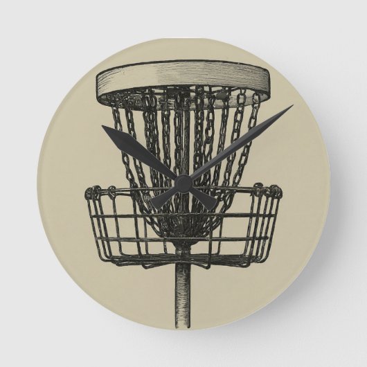 Ronde horloge du panier de golf (Recto)