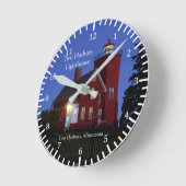 Ronde horloge du phare de deux ports (Angle)