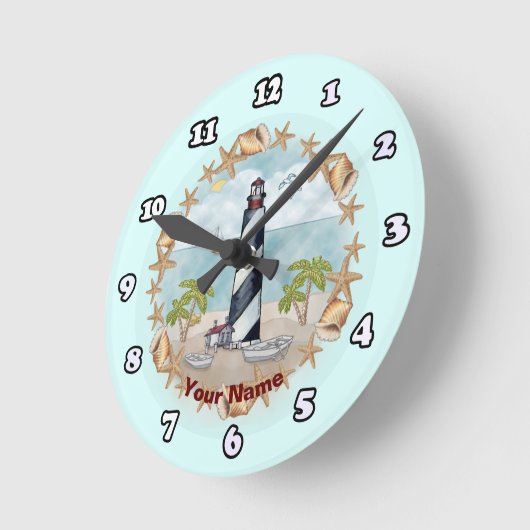 Ronde Horloge du phare de Florida Shells (Angle)