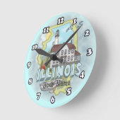 Ronde Horloge du phare de l'Illinois (Angle)