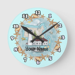 Ronde Horloge du phare de Massachusetts Shells