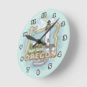 Ronde Horloge du phare d'Oregon (Angle)