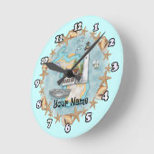 Ronde Horloge du phare Michigan Shells (Angle)