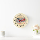 Ronde Horloge du pompier de gros camion (Maison)