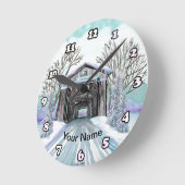 Ronde Horloge du pont couvert d'hiver (Angle)