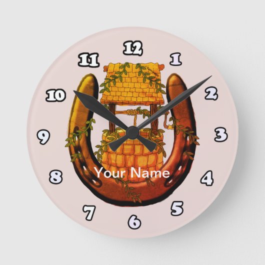 Ronde Horloge du puits de horseshoe Wishing (Recto)