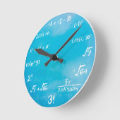 Ronde Horloge du questionnaire mathématique - Horloge bl (Angle)