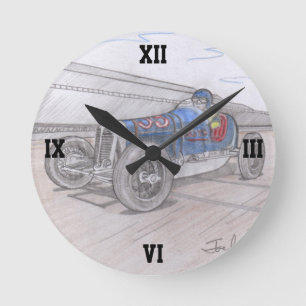 Ronde Horloge du RACER DE LA PISTE