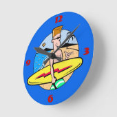 Ronde Horloge du surfeur (Angle)