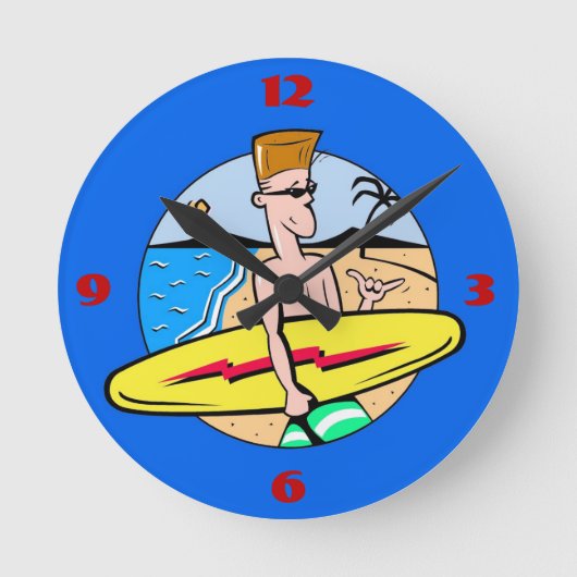 Ronde Horloge du surfeur (Recto)