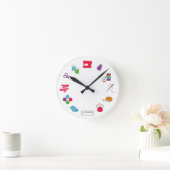 Ronde Horloge du temps de couture (Maison)