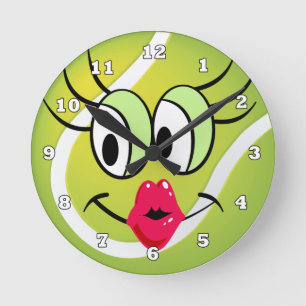 Ronde Horloge du Tennis Ball Sports