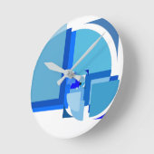 Ronde Horloge en Acrylique (Angle)