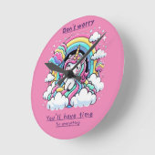 Ronde Horloge en Acrylique (Angle)