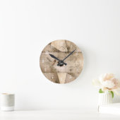 Ronde Horloge en bois (Maison)