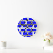 Ronde Horloge en briques bleues (Maison)