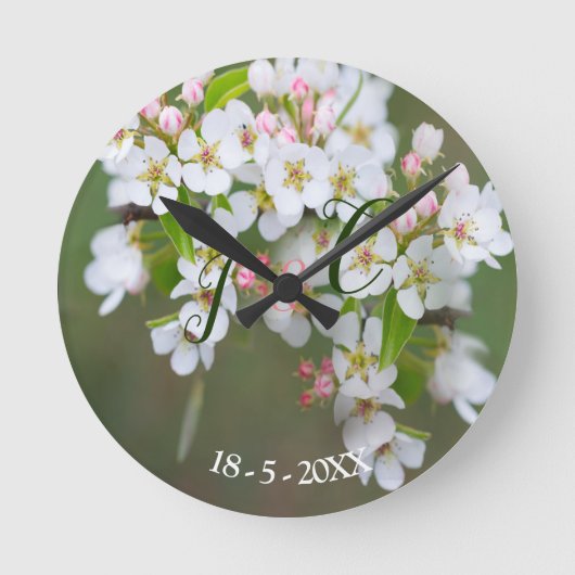 Ronde Horloge en fleurs de cerisier (Recto)