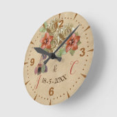 Ronde Horloge en fleurs de cerisier (Angle)