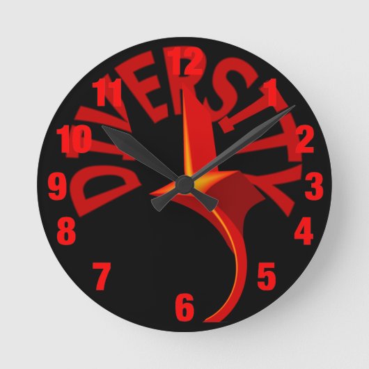 Ronde Horloge étoile à balayage de diversité (Recto)