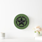 Ronde Horloge étoile vintage (Maison)