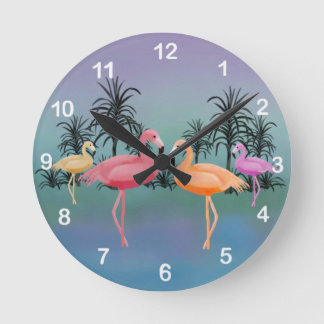 Ronde Horloge fabuleuse des Flamants roses