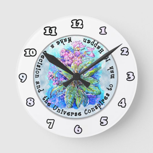 Ronde Horloge Fais Un Choix (Recto)