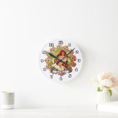 Ronde horloge Fée de Noël (Maison)