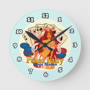 Ronde Horloge Fée de Poker