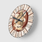 Ronde Horloge Fée en chocolat (Angle)