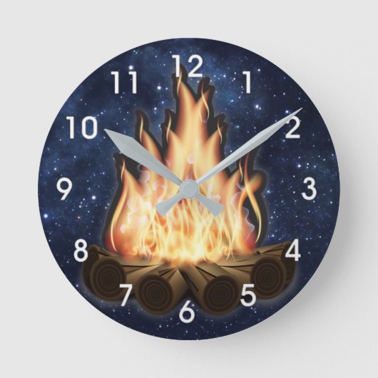 Ronde horloge feu de camp (Recto)