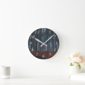 Ronde Horloge Feuille d'hiver (Maison)