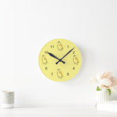 Ronde Horloge - Figures de hiboux (Maison)