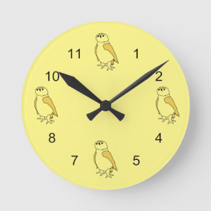 Ronde Horloge - Figures de hiboux