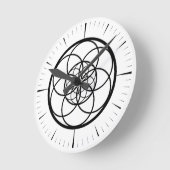 Ronde horloge fleur de vie v2 (Angle)