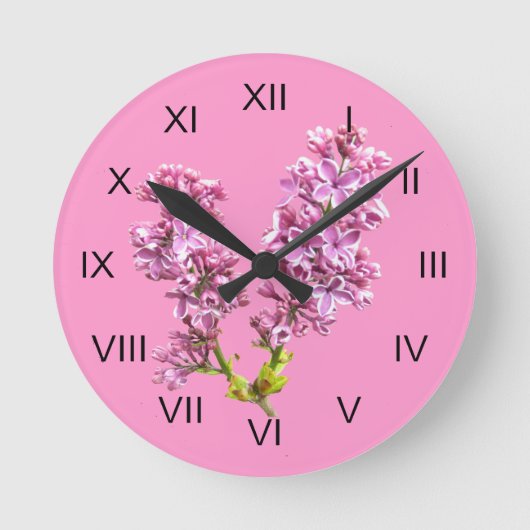 Ronde Horloge - Fleurs Lilac (Recto)