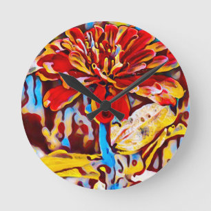 Ronde Horloge florale Automne