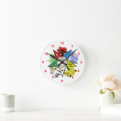 Ronde Horloge florale Etoile orientale (Maison)