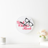 Ronde Horloge 'Geek Chicks Rock' (Maison)
