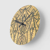 Ronde Horloge géométrique Art déco (Angle)