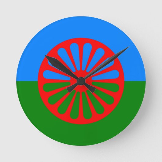 Ronde horloge gitane de drapeau (Recto)