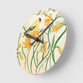 Ronde Horloge Goldfinch Spring (Angle)